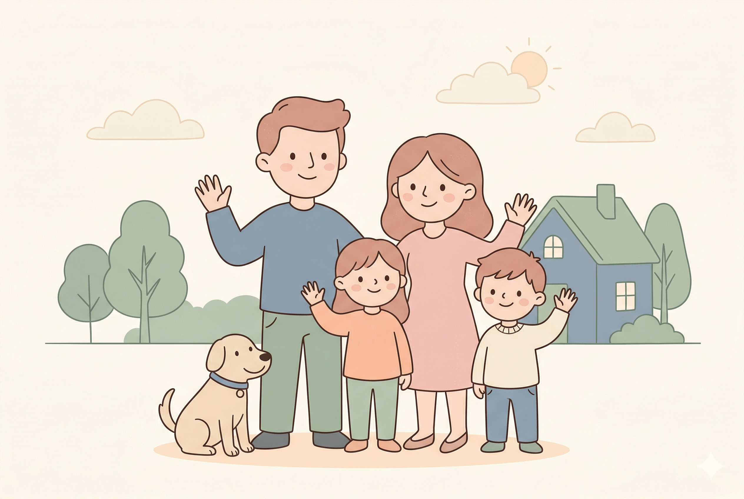 Familie organisiert sich mit Famlyst